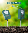 7 In 1 Soil Tester For Moisture PH Fertility Light Temperature Humidity With LCD Display And Pointer for garden soil, 90° rotated
