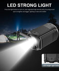 Camping Lantern With 5000mAh Solar Hand Crank Telescopic LED Flashlight And USB Charger For Power Outages emitting strong light