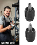Bike Hydraulic Brake Hose Olive Connectors Kit Four Sets Aluminum Alloy in use by technician