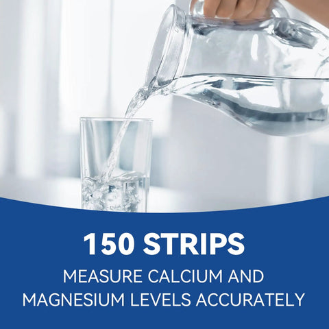 Hard Water Test Kit With Five Test Pads And One Hundred Fifty Strips Delivers Dead Simple 30 Second Readouts From Very Soft To Very Hard Water 0 To 425 PPM So You Get Real No Guesswork Results At Home, 150 strips