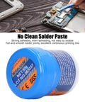 No Clean Solder Paste Sn63 Leaded Flux For SMT Patch And Electronic Repair Dope 50g Jar with phone repair demonstration