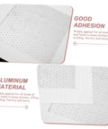 Image showing 12 Piece Self Adhesive Wall Patch Kit With Sturdy Mesh Drywall Patches For Quick Hole Repair In Home And Office Use Easy To Apply No Mess Patch That Leaves A Smooth Flat Finish Great For Walls Ceilings And Apartments highlighting good adhesion and aluminum material.