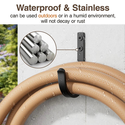 Wall Hooks 5 Pack 22 Lb Screw In Metal Hangers For Towel And Coat Storage Outdoor Closet Door Bathroom Black Premium Aluminum Alloy Rust Resistant Durable
