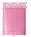3.5 By 5.9 Inch Bubble Mailers 12 Pack Thick Poly Padded Envelopes Self Seal Opaque Pink Shipping Bags For Ecommerce Online Shops