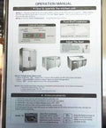 Operation manual for Professional Grade Commercial Stainless Steel Reach In Freezer With Three Roomy Solid Doors.