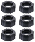 Six Pack 17mm Ball Head Tightening Nuts For Car Mounts Screw-On Replacement Parts Universal Fit For Dvr And Mobile Phone Holders