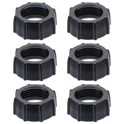 Six Pack 17mm Ball Head Tightening Nuts For Car Mounts Screw-On Replacement Parts Universal Fit For Dvr And Mobile Phone Holders