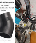 Miter Saw Vacuum Adapter 1 7/8 Inch For Dust Collection On Chop Saws And Shop Vac Attachments Elbow Connector For Construction Saws