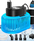 Automatic Pool Cover Pump With Water Sensor For Above Ground Pools, Fast Dry Your Cover After Rain, Sump Pump For Pool Drainage, Blue