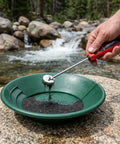 Ultimate Hand Held Magnetic Pickup Tool For Gold Prospecting And Black Sand Separation With Five Strong Magnets To Filter Pay Dirt Fast And Isolate Gold From Concentrates Effortlessly In Your Panning Kit, red handle
