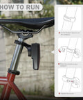 Quarter Turn Seat Post Mount For Wahoo TRACKR Radar Fits 27.2mm 30.9mm 31.6mm Bars Keeps Your Tail Light On Road Bikes Instruction