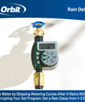 Programmable Digital Hose Watering Timer With LCD Screen Battery Powered One Outlet Irrigation Timer Built In Rain Delay