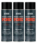 Industrial High Solids Spray Paint Flat Black 16 Ounce Aerosol Pack Of 3 Heavy Duty Enamel for tools and equipment surfaces