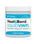 Liquid Vinyl Gel Coating For Fabrics Waterproof And Stain Resistant 8.68 Oz clear jar with blue label front view