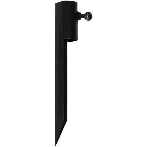Ground Spike Garden Stakes For Outdoor Lights Set Of 2 Steel Torch Stakes Fits Poles Up To 1.25 Inches No Fuss Setup