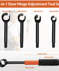 4 In 1 Door Hinge Gap Adjustment Tool Kit For Residential And Commercial Use Heavy Duty Hinge Repair Wrench