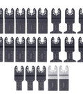 21-Piece Wood Oscillating Multitool Blades Kit with Size Marks and High Carbon Steel for Cutting Wood and More Durable Use