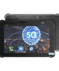 Job Site Beast Ten Inch 5G Android Industrial Rugged Tablet With 8GB Ram And 256GB Storage IP65 Waterproof showing 5G connection graphic.