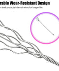 Close-up of durable wear-resistant Go Kart Throttle Cable Kit Heavy Duty 84 Inch Replacement For Predator 196cc 212cc 224cc.