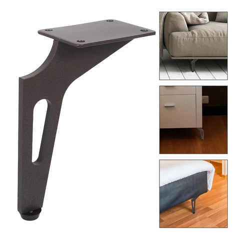 4 Pack 6 Inch Cold Rolled Steel Angled Furniture Legs For DIY Tables Sofas Cabinets And TV Stands Built Tough For No Wobble Stability