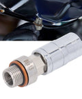 Heavy Duty M16x1.5 Oil Pan Drain Plug Repair Kit Fits Most Cars And Bikes CNC Stainless Steel Slippery Thread Fix That Saves Your Engine Block From Leaks installed on oil pan