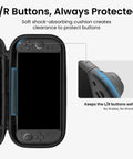 Must-Have Slim Carrying Case For Nintendo Switch 2 Model 2025 showing shock-absorbing section for L/R button protection