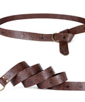 Snag This Premium Vintage Embossed Waist Belt Adjustable Faux Leather Cinch Strap For Medieval Festival Costumes with bold design