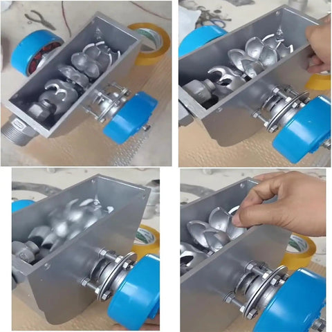 2000W Portable Micro Hydro Generator For Home And Off Grid Use 110V And 220V Pelton Horizontal Water Turbine With Aluminum Alloy Construction For Camping And Backup Power showing internal Pelton-style turbine features.
