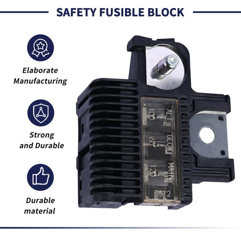 Premium Safety Fusible Block For Toyota Forklift 7FD 8FD10-35 Series showing durable construction and electrical components.