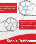 Comparison of upgraded and old sprocket with chain, showcasing improved 60 Tooth Rear Drive Sprocket For 35 Chain Fits Coleman CT100U.