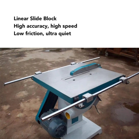 Top Notch Aluminum Slide Blocks For Smooth Motion, Precision SBR16UU Linear Rail Sliders for CNC machine tool with quiet operation.