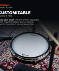 10 Inch Premium V Pad With Next Gen Feel And Enhanced Playability, Triple Piezo Sensor Trigger Pad on electronic drums.