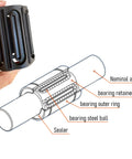 Diagram and photo of 4 Pack LM10UU Linear Ball Bearings 10mm Bore 19mm OD 29mm Length With Double Side Rubber Seal.