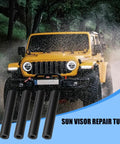 Car Sun Visor Repair Kit 4Pcs Rubber Visor Tubes For Driver And Passenger Side Auto Sun Visor Pipe Replacement Accessories Compatible With 2007 2017 Wrangler shown with Jeep.
