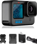 Hero11 Black Waterproof Action Camera With 5.3K60 Ultra HD Video And 27MP Photos Featuring Rock Steady Stabilization and accessories.