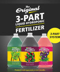 FloraMicro FloraBloom FloraGro Hydroponic Nutrient Kit For Indoor Gardens All In One 1 Gal Grow Solution bottles