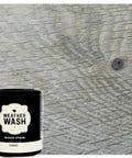Straight Up Barnwood Aging Wood Wash Hella Eco Friendly For High Tannin Species creates a silver gray grain look on stained wood.