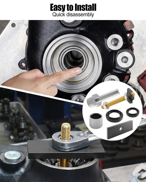 Heavy Duty Bearing Puller Seal Kit For Toyota 8 Inch Clamshell Front CV Axle Fits 4Runner, Tacoma, FJ Cruiser