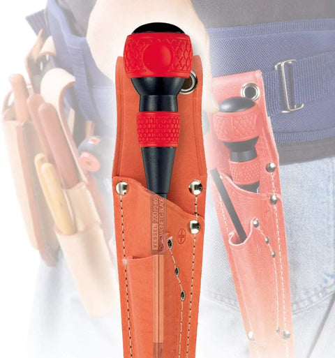 Ball Grip Screwdriver 4 Piece Set Built For Real World Tough Jobs Durable Comfort Grip Tools with belt holster
