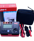 Go-To Insulation Megohmmeter Tester With Ground Resistance Meter UT501A with accessories and carrying case