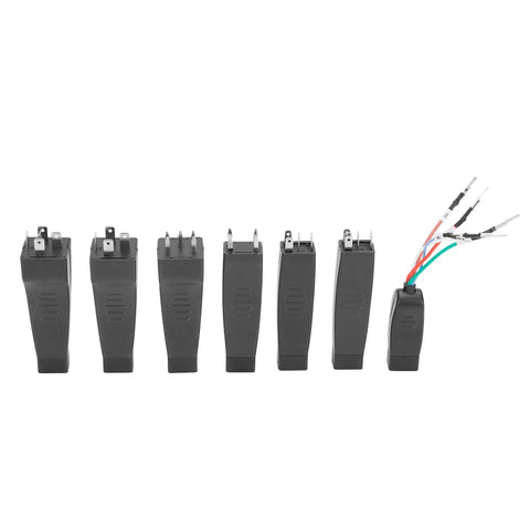 Set of six relays and universal lead from Near Universal Automotive Relay Tester Kit With Six Popular Relays And Universal Lead, 24V And 12V Compatible Relay Tester For Vehicle Electrical System Maintenance, Easy Plug And Play Troubleshooting For Drivers