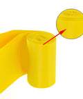 Yellow PVC Rim Strip Rim Tape Fat Tire Liner for 20 inch bikes showing texture, 2 pack for anti-puncture protection.