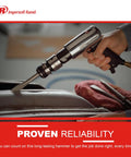 Quick Change Air Hammer Kit With 3 Piece Chisel Set 3500 BPM Two And Five Eighths Inch Stroke Point Four Zero One Shank in use
