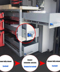 Heavy Duty Drawer Slides With Full Extension Ball Bearing Detachable Design For Cargo Racks 950mm showcased in RV