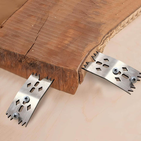 Six Piece Slab Clamping Dogs Set For Woodworking Tools, Pinch Dogs Router Sled For Flattening Slabs, Bench Dog Hold Down Clamps