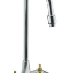 Triton Centerset Lavatory Faucet in Polished Chrome, Two-Handle Design With 4-Inch Centers, Solid Brass Build, shown without handles