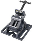 Cradle Angle Drill Press Vise With 3.5 Inch Jaw Opening 2500 Lb Clamping 0 To 90 Degree Tilt Heavy Duty Cast Iron SBV390
