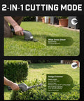 Z10 Pro Cordless Hedge Trimmer With 6 Inch Shrubbery Trimmer And 3.5 Inch Grass Shear Quick Swap Dual Mode Battery Display