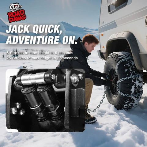3 Ton Aluminum Off Road Floor Jack With Big Wheel System For Rough Terrain And Heavy Duty Hydraulic Lift Up To 6000 Lbs Capacity For Trucks SUVs And ATVs Portable Professional Jack