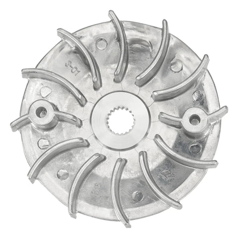 Close-up of metal variator from GY6 Clutch Set And Variator Assembly With 842 Belt For 125cc 150cc 4 Stroke Engines Go Kart Scooter ATV UTV Replacement Kit